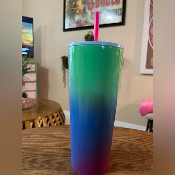 2023 Starbucks Technicolor Paint Stainless Steel Tumbler 24oz Venti - Picture 2 of 7